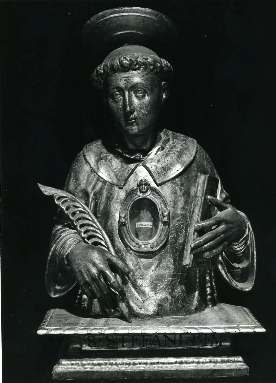 Santo Stefano (reliquiario - a busto) - bottega napoletana (prima metà sec. XVII)
