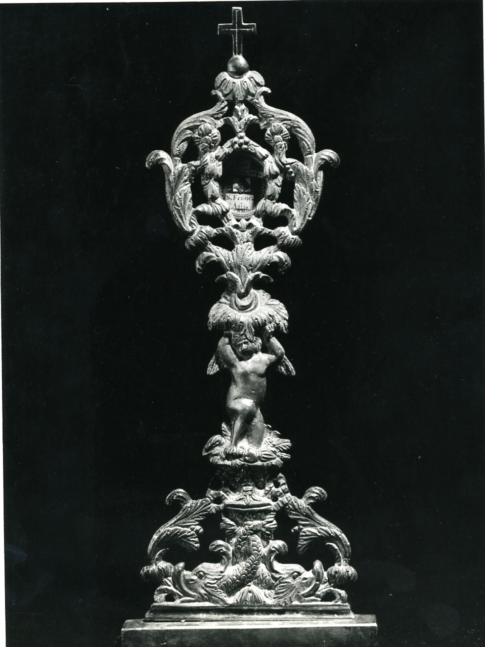 reliquiario - a ostensorio - bottega napoletana (prima metà sec. XIX)