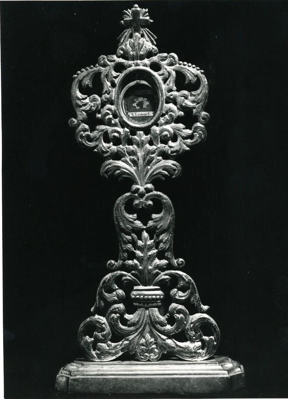 reliquiario - a ostensorio - bottega napoletana (prima metà sec. XIX)