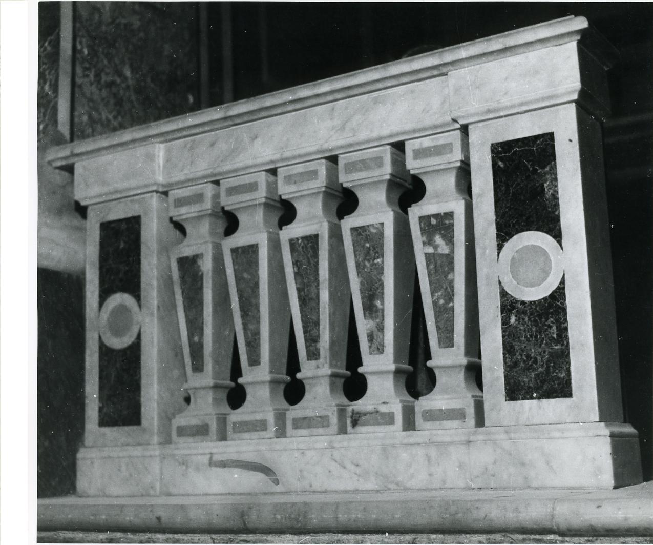 balaustrata - bottega napoletana (seconda metà sec. XIX)