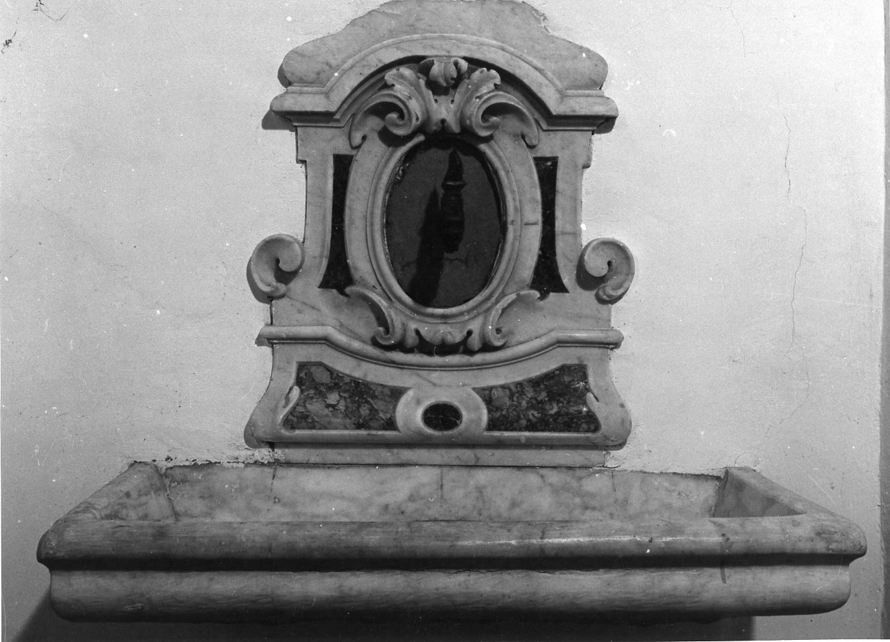 lavabo da sacrestia - bottega napoletana (metà sec. XVIII)