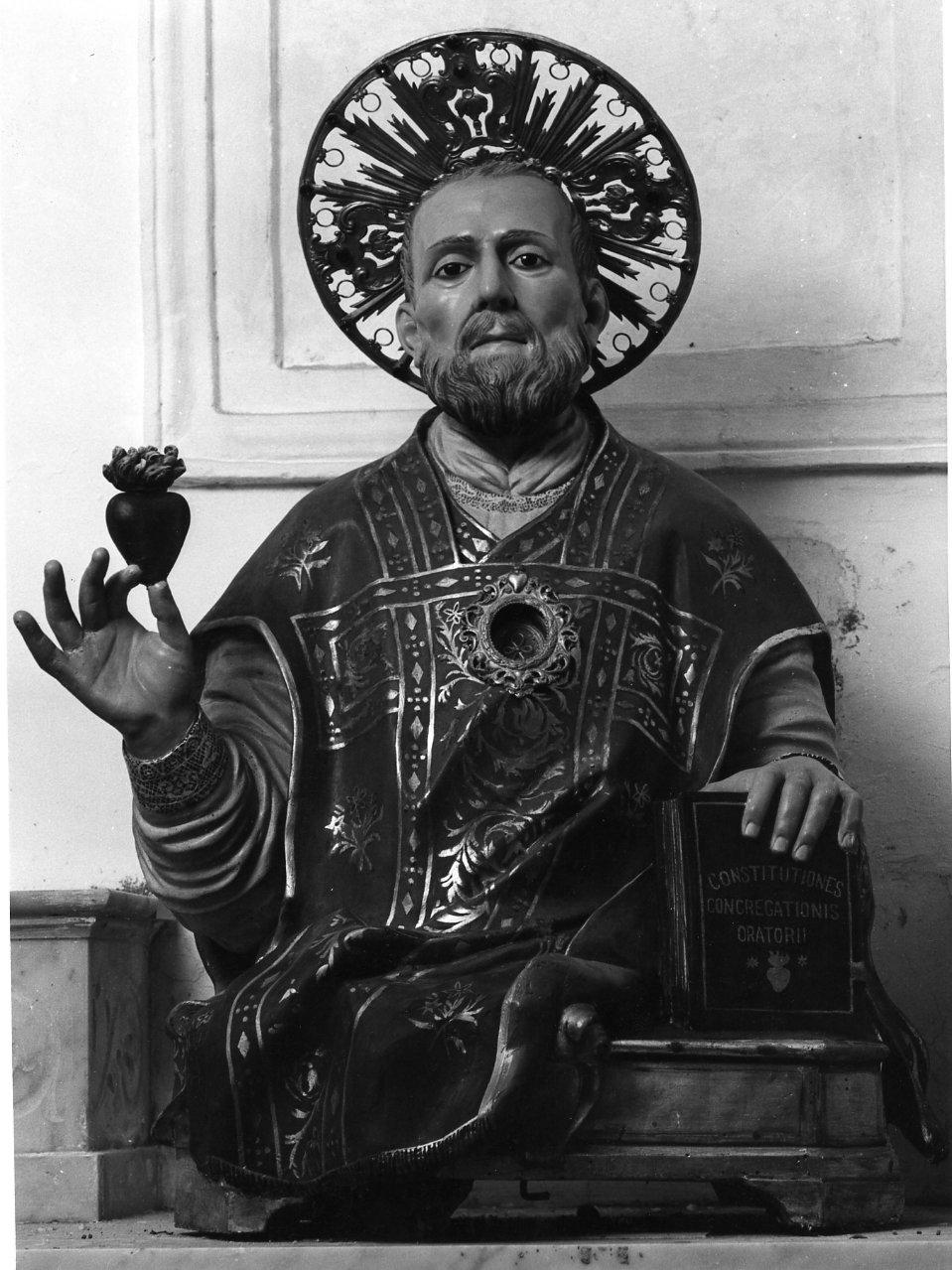 San Filippo Neri (reliquiario - a busto) - bottega napoletana (seconda metà sec. XVIII)