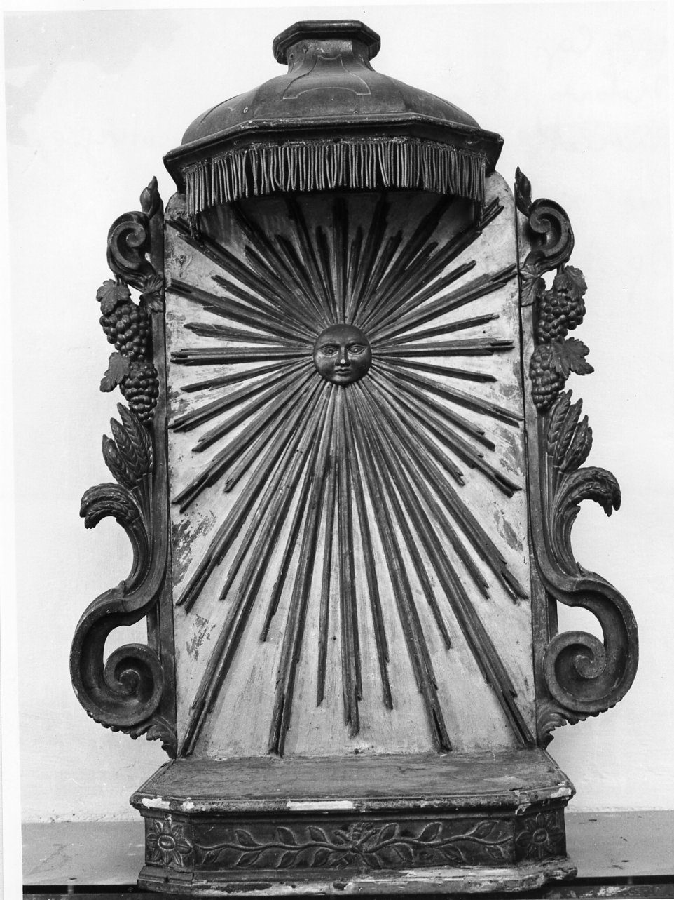 tronetto per esposizione eucaristica - bottega napoletana (metà sec. XIX)