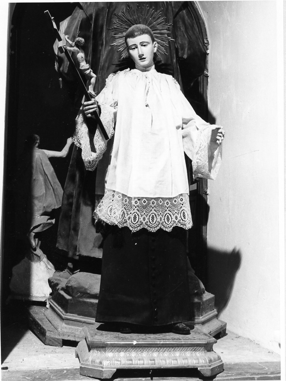 San Luigi Gonzaga (statua) - bottega napoletana (metà sec. XIX)