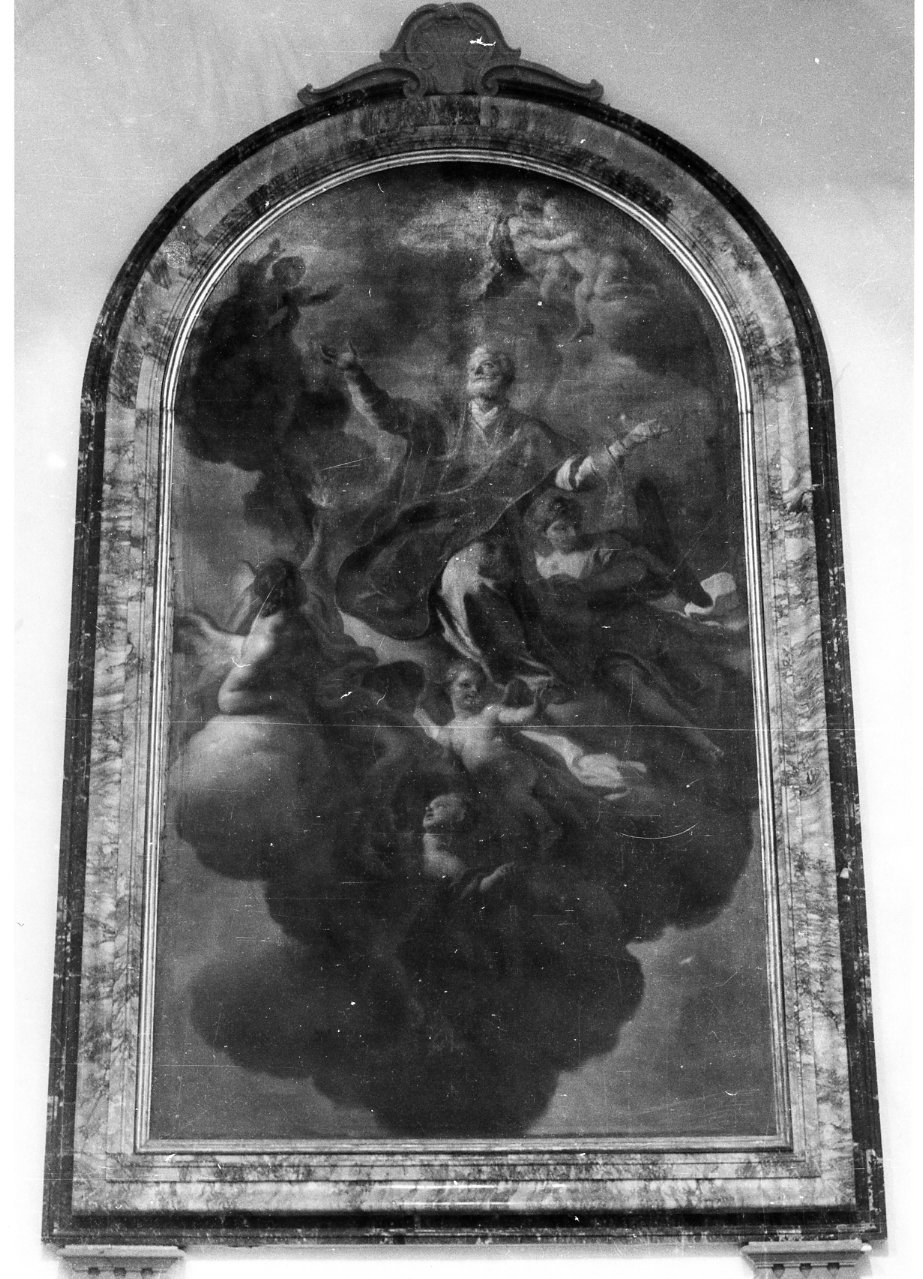 gloria di San Filippo Neri (dipinto) di De Mura Francesco (metà sec. XVIII)