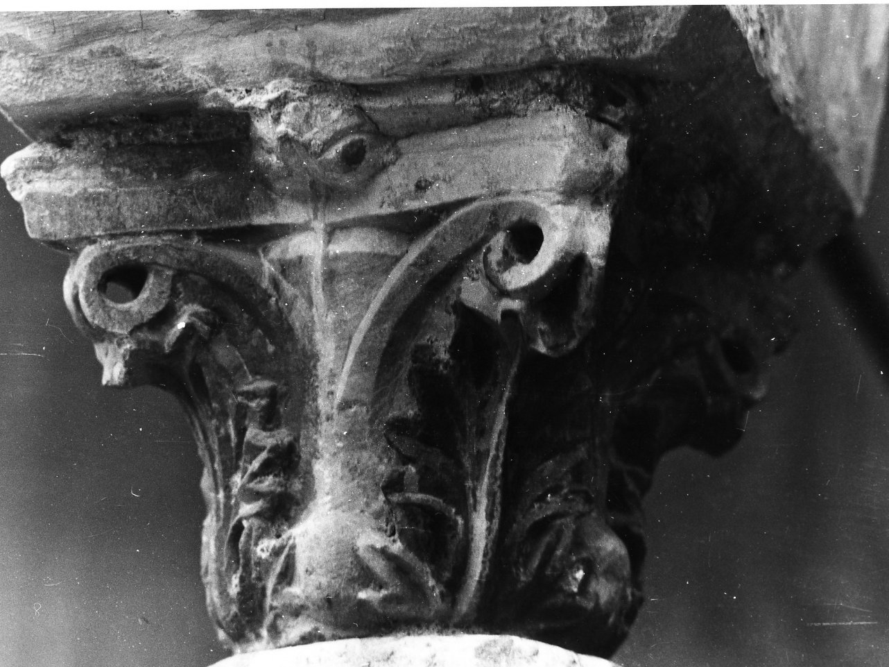 capitello, serie - bottega campana (metà sec. XII)