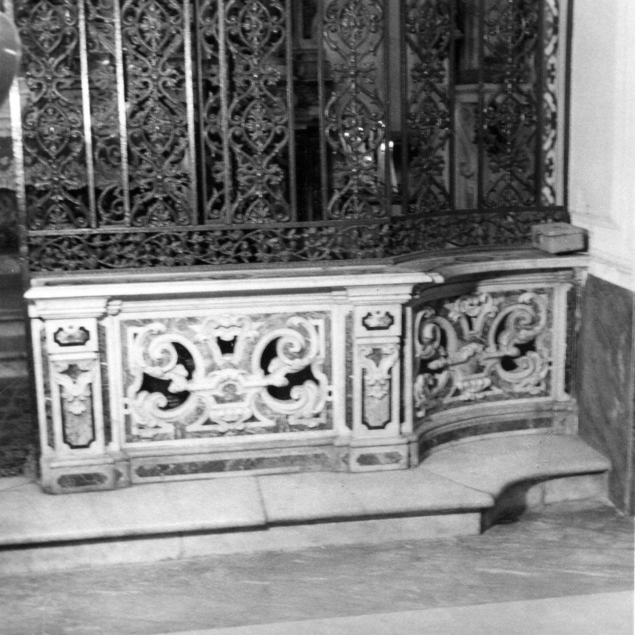 cancellata di balaustrata - bottega napoletana (sec. XIX)