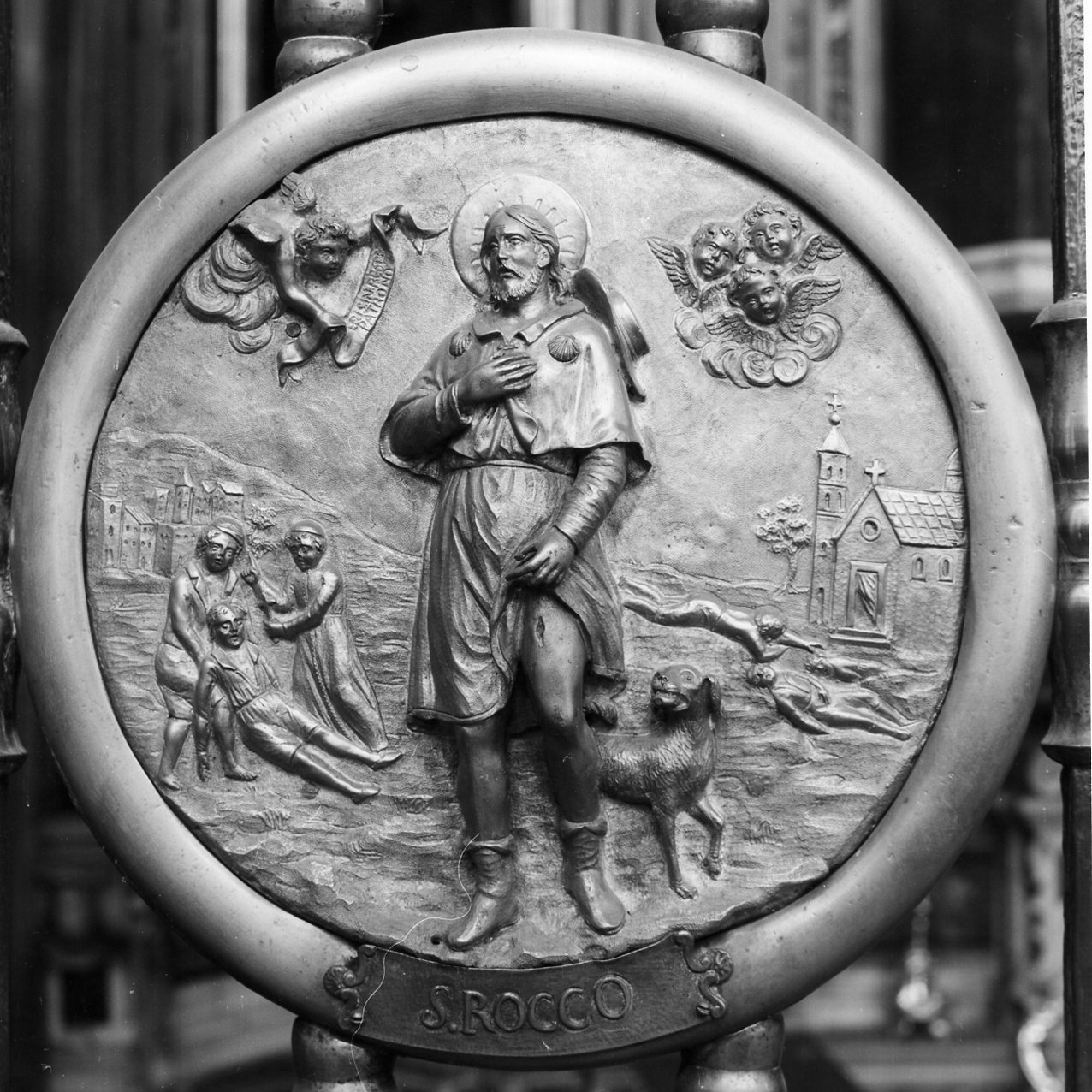 San Rocco (rilievo) - bottega napoletana (sec. XIX)