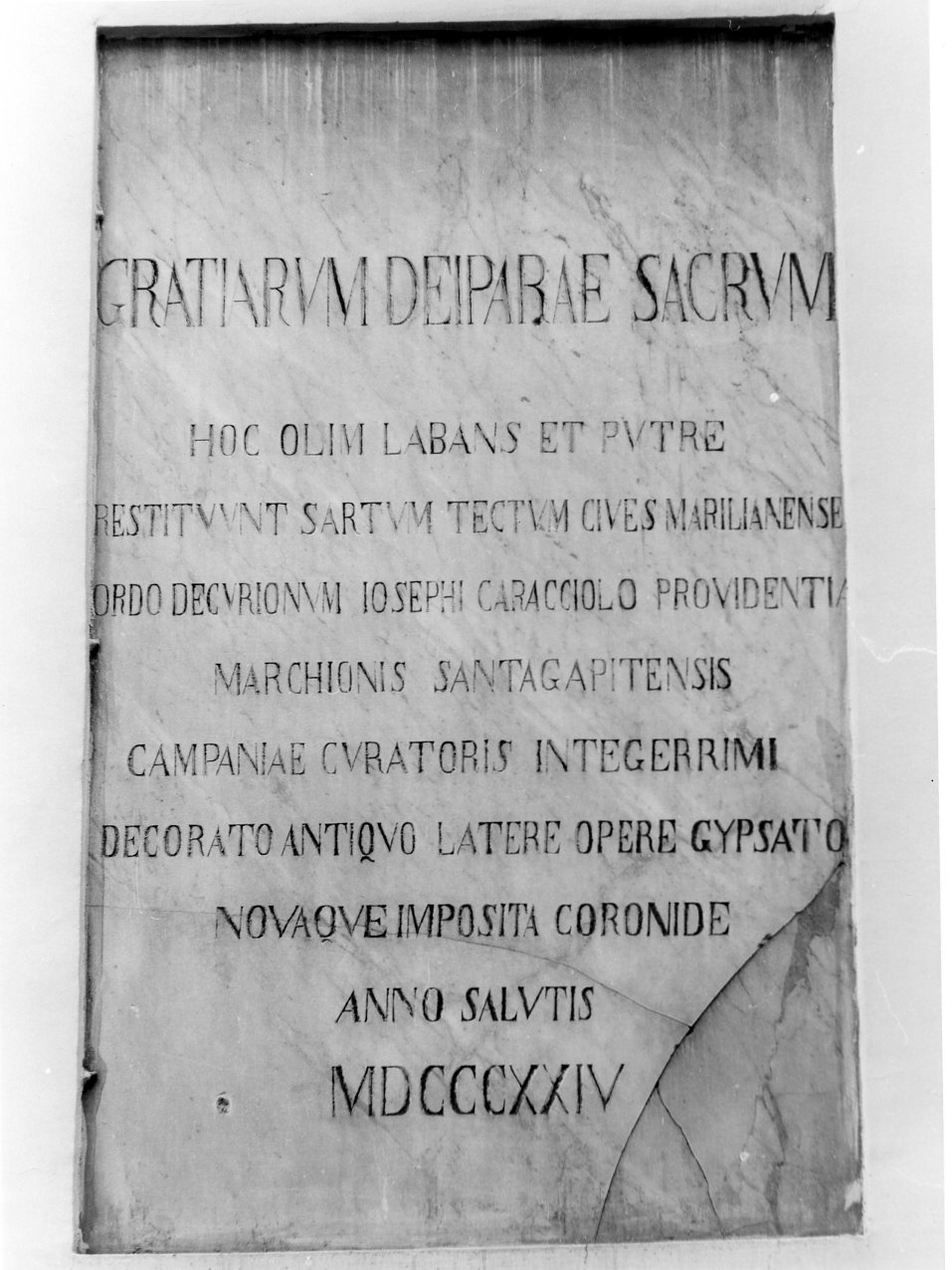 lapide celebrativa - bottega campana (sec. XIX)