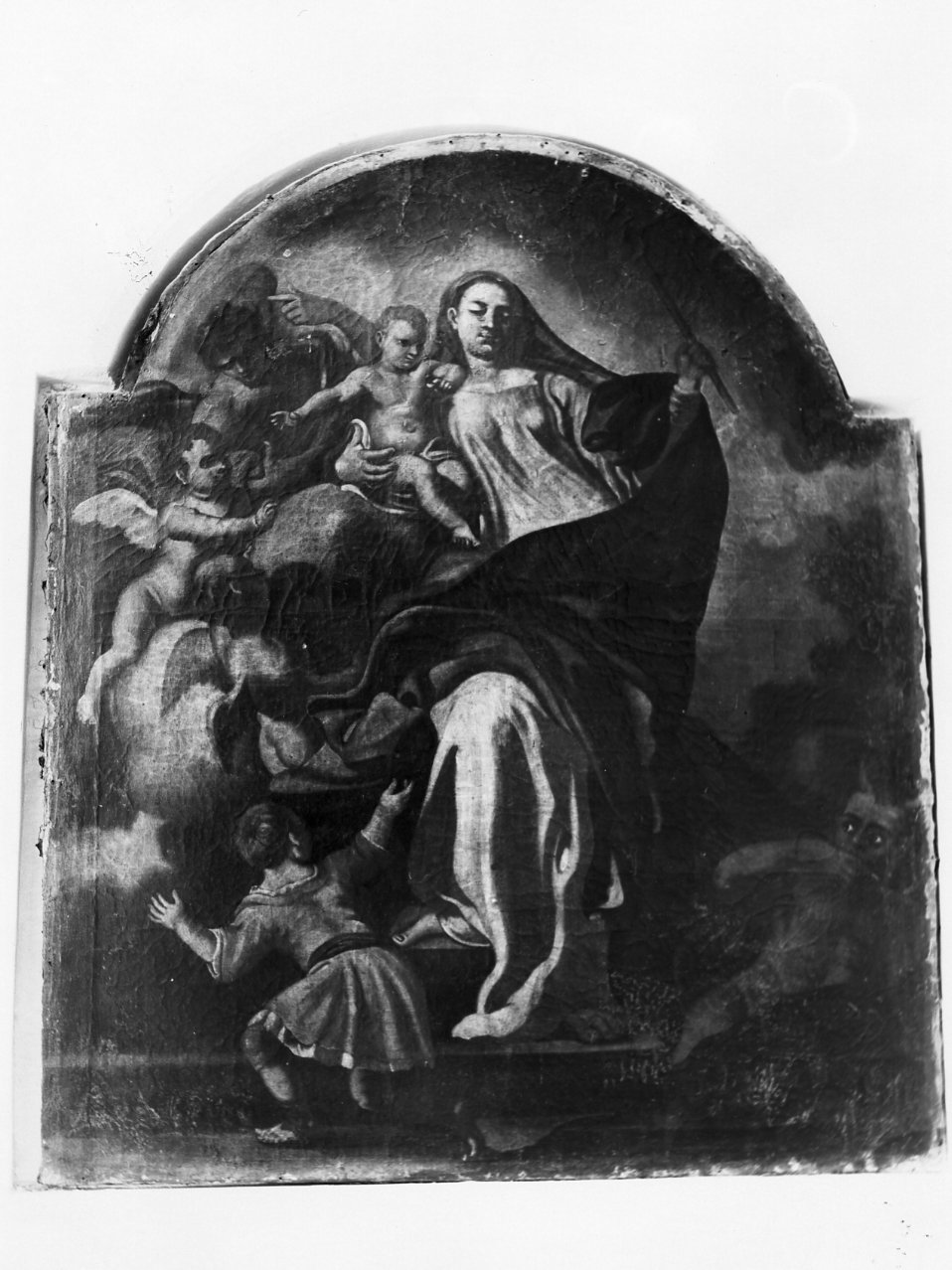 Madonna con Bambino (dipinto) di Lavalle Antonio (sec. XVIII)
