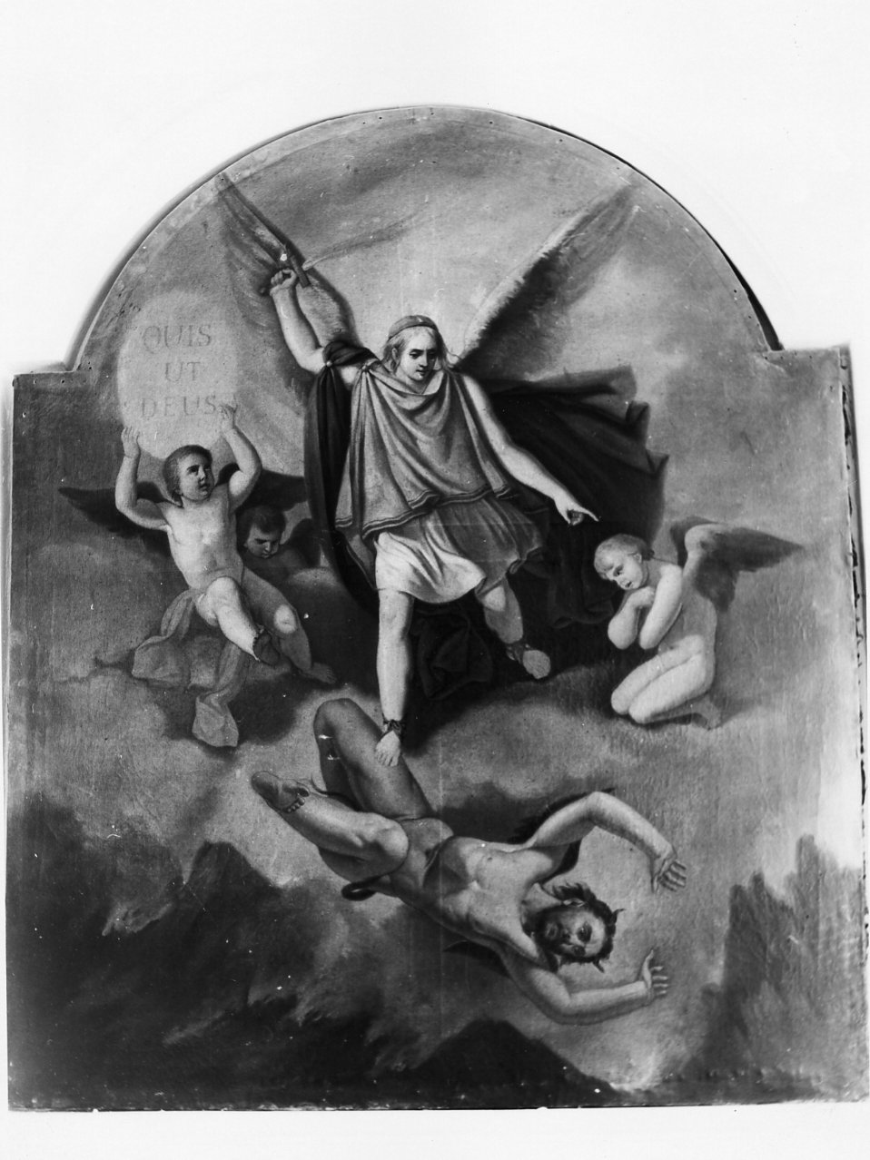 caduta degli angeli ribelli (dipinto) di Solimena Francesco detto Abate Ciccio (seconda metà sec. XVIII)