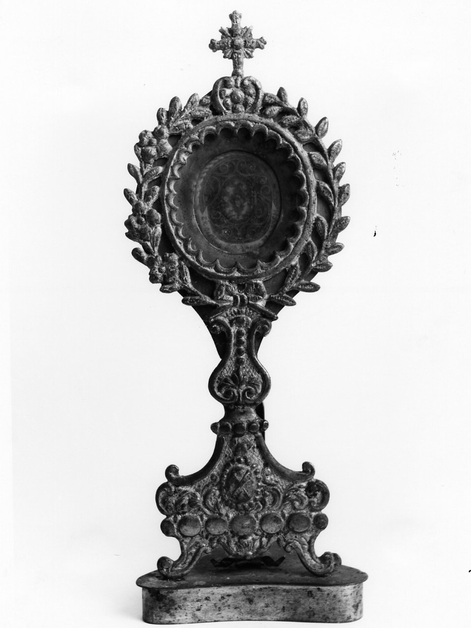 reliquiario - a ostensorio - bottega napoletana (inizio sec. XX)