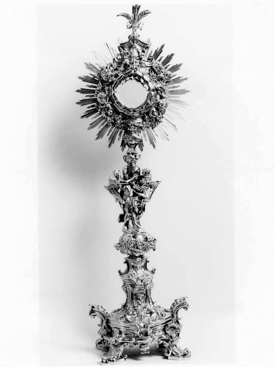 ostensorio - a raggiera - bottega napoletana (prima metà sec. XIX)