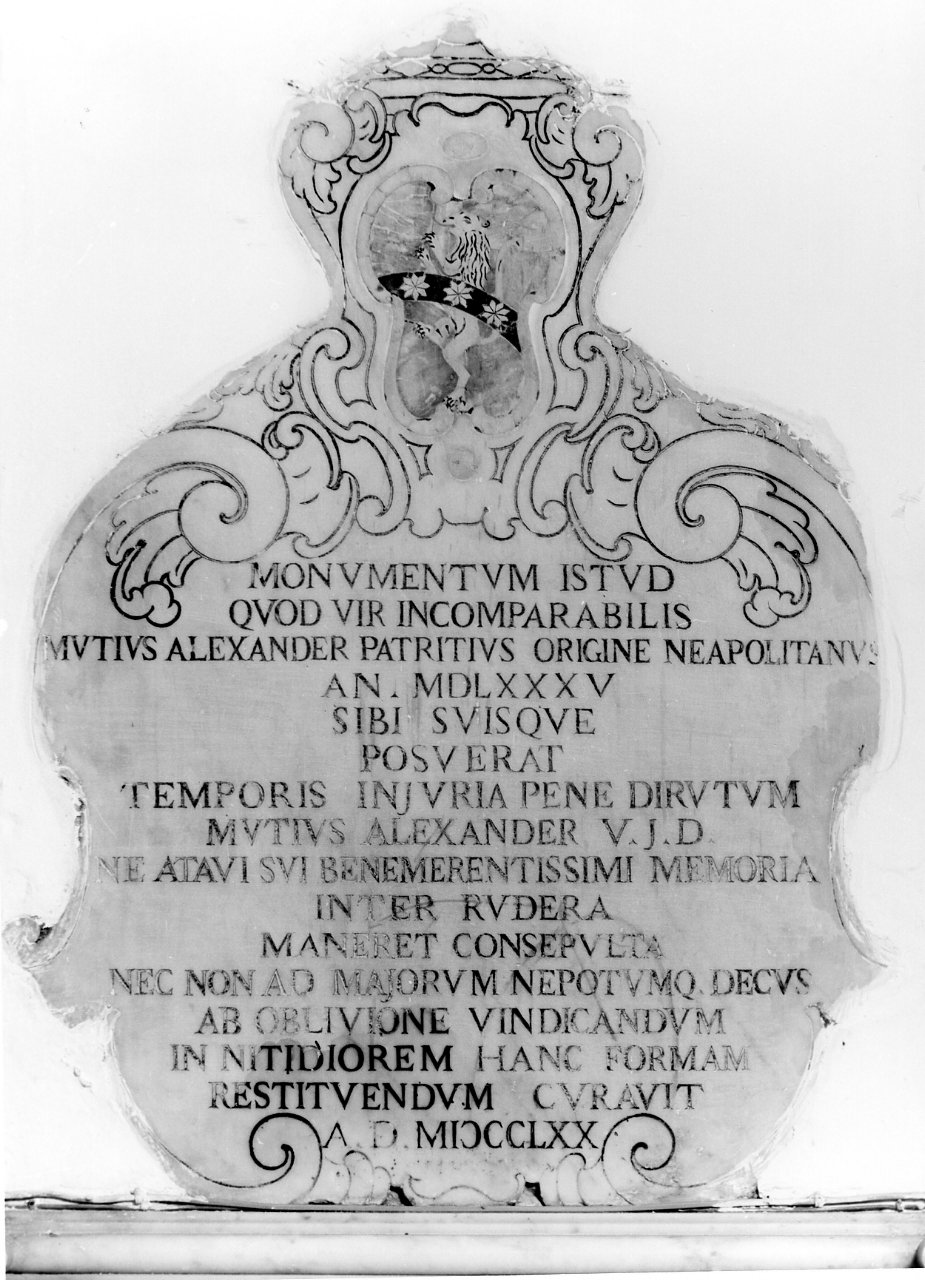 lapide tombale - bottega napoletana (sec. XVI)