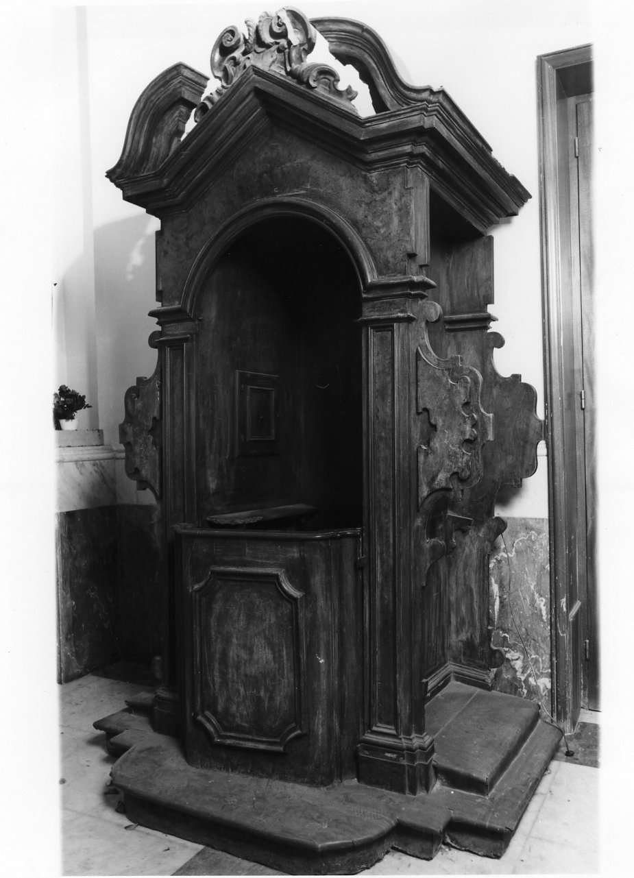 confessionale, serie - bottega napoletana (fine sec. XVIII)