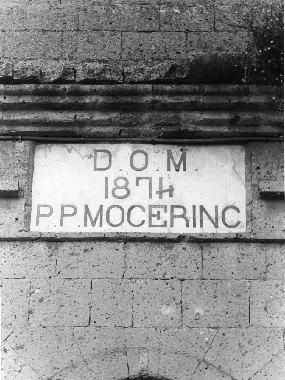 lapide celebrativa - bottega campana (terzo quarto sec. XIX)