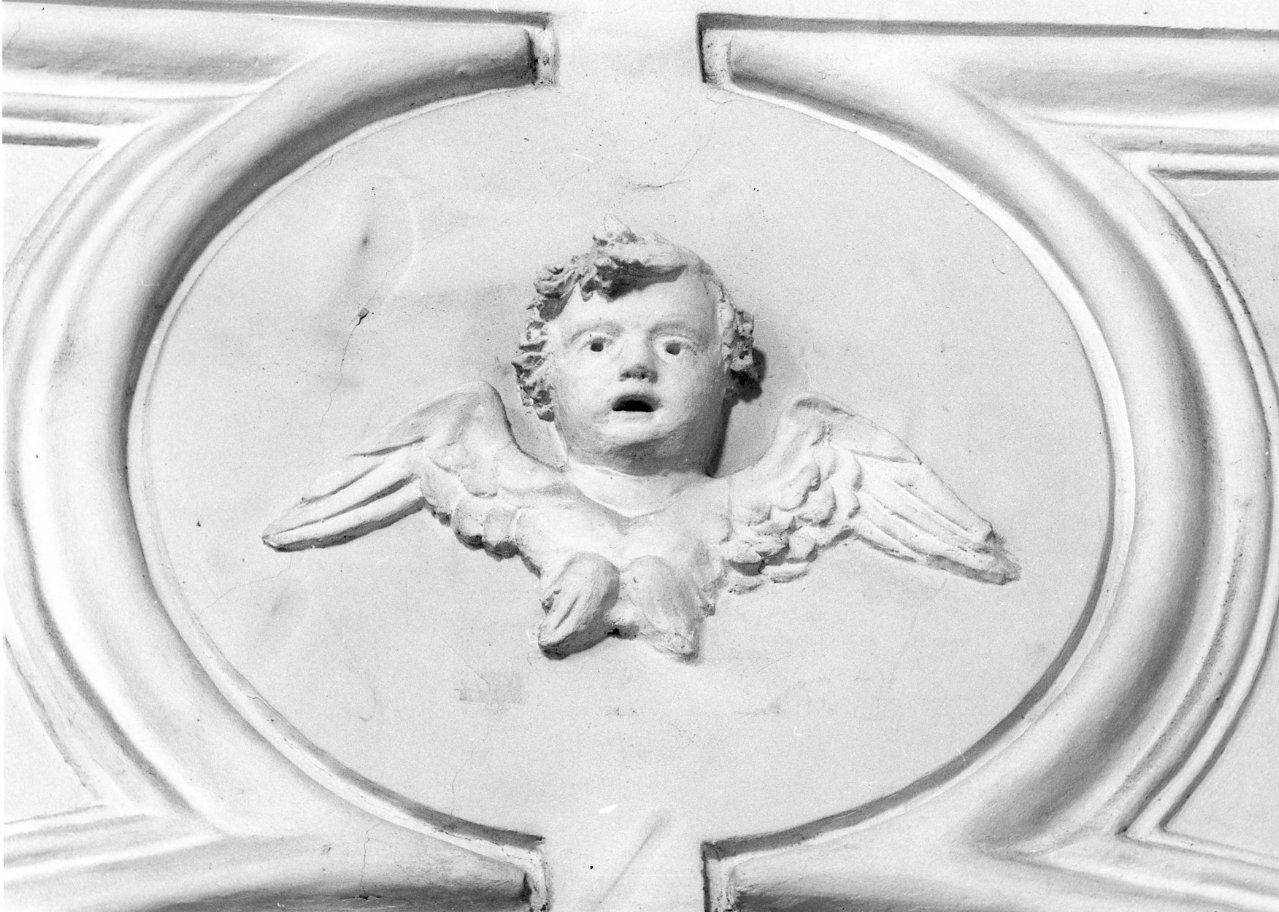 cherubino (decorazione plastica, serie) - bottega napoletana (seconda metà sec. XVIII)