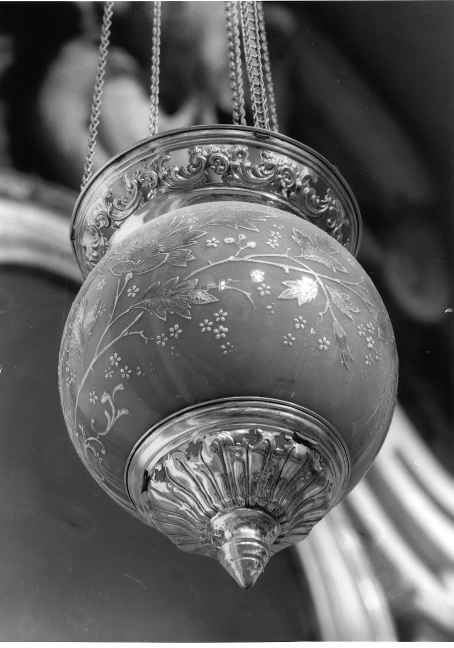 lampada pensile, serie - bottega napoletana (prima metà sec. XX)