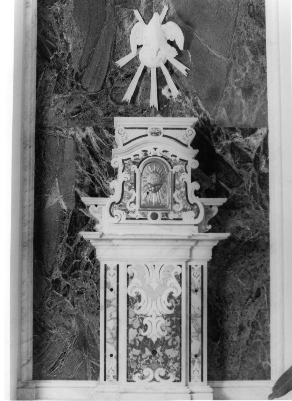 tabernacolo, frammento - bottega napoletana (seconda metà sec. XVIII)