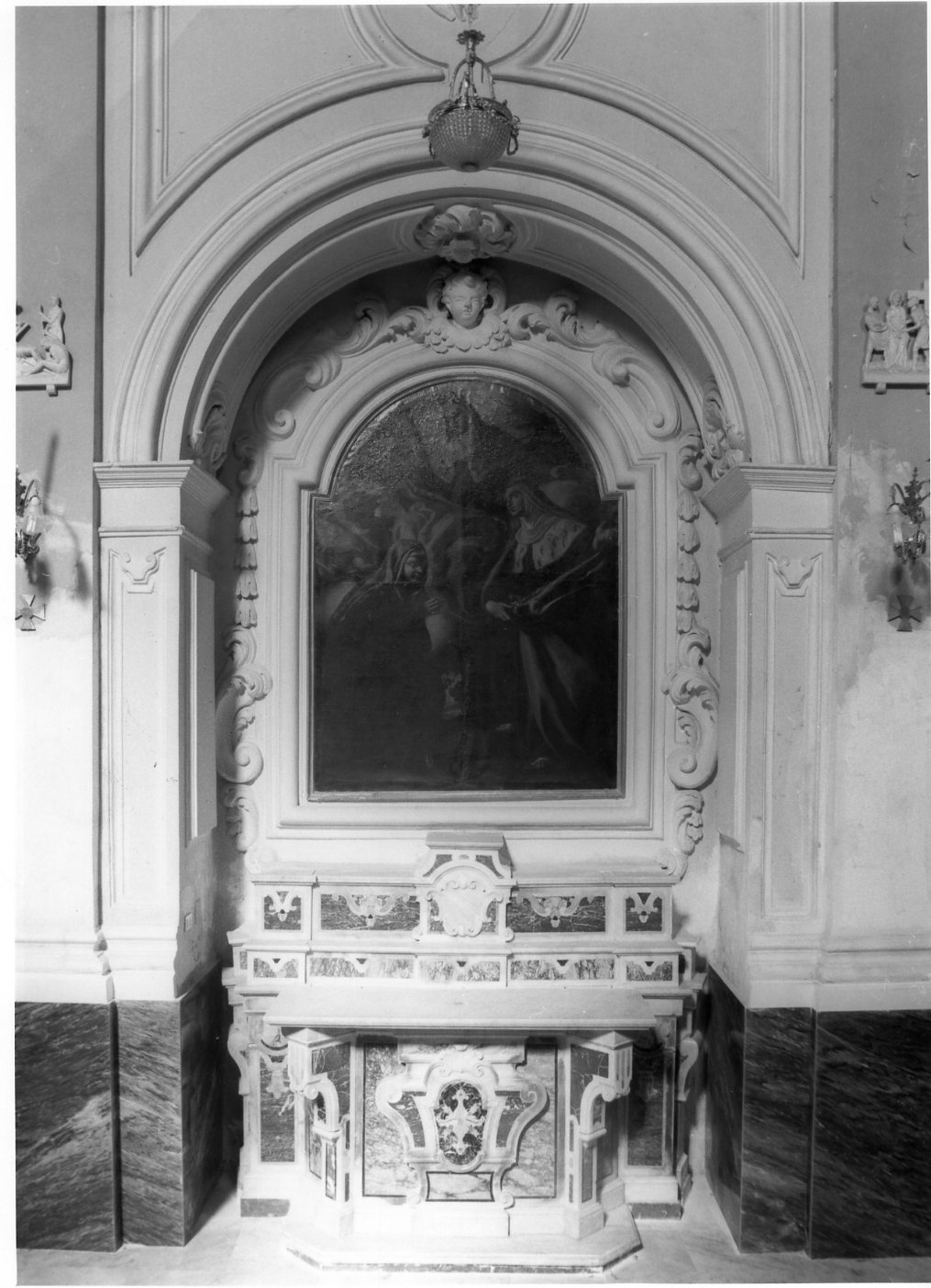 decorazione plastico-architettonica - bottega napoletana (seconda metà sec. XVIII)