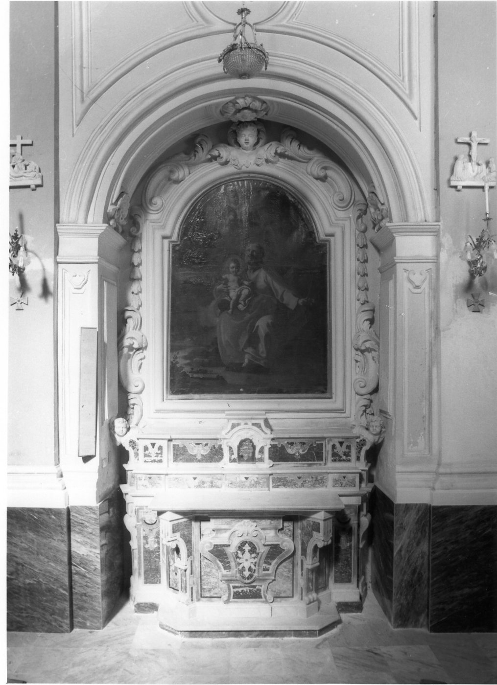 decorazione plastico-architettonica - bottega napoletana (seconda metà sec. XVIII)