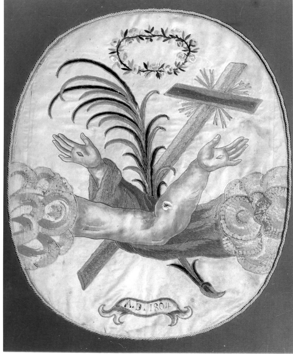 decorazione a ricamo - manifattura napoletana (sec. XIX)