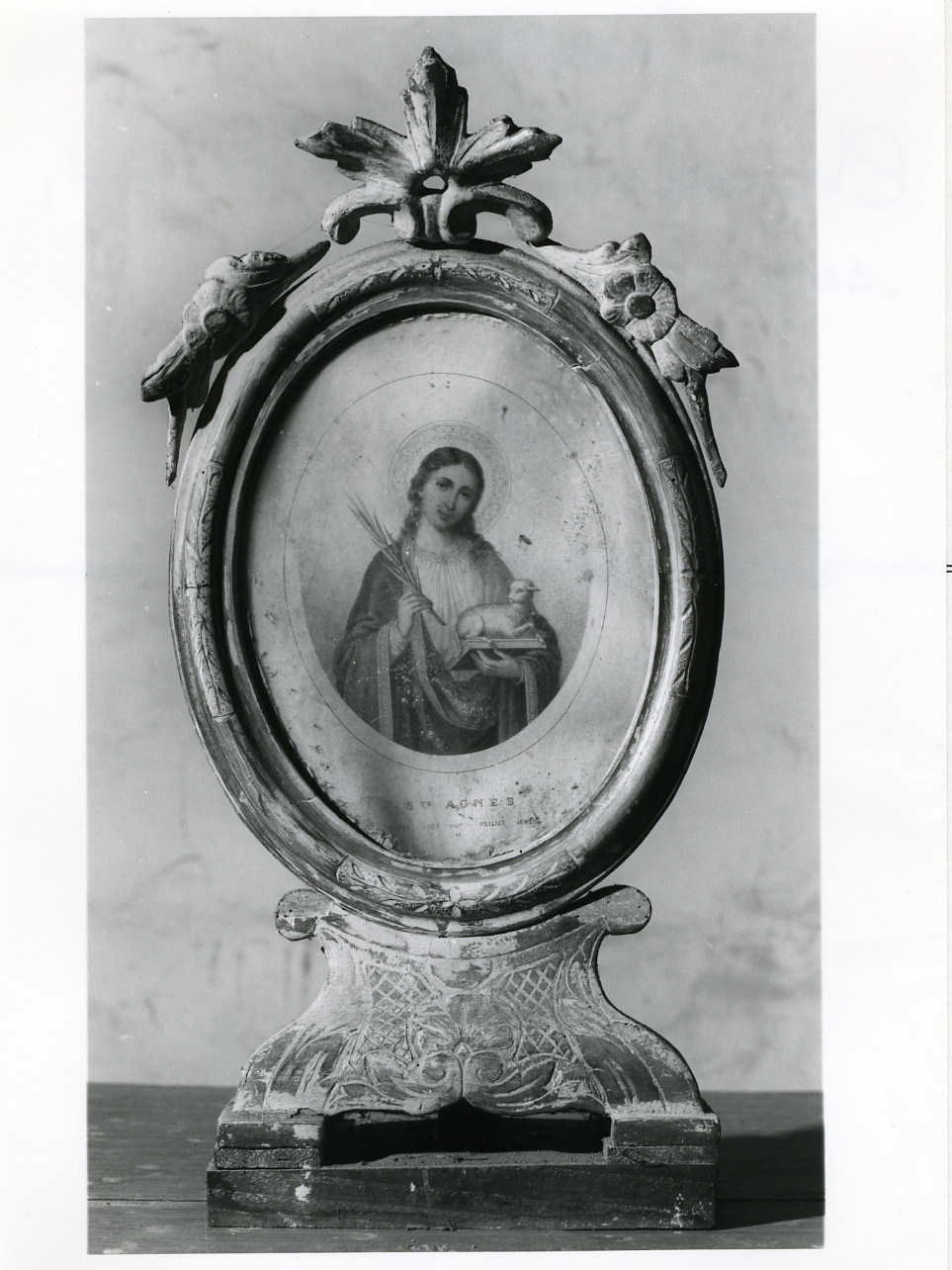 Sant'Agnese (ex voto, serie) - bottega napoletana (metà sec. XIX)