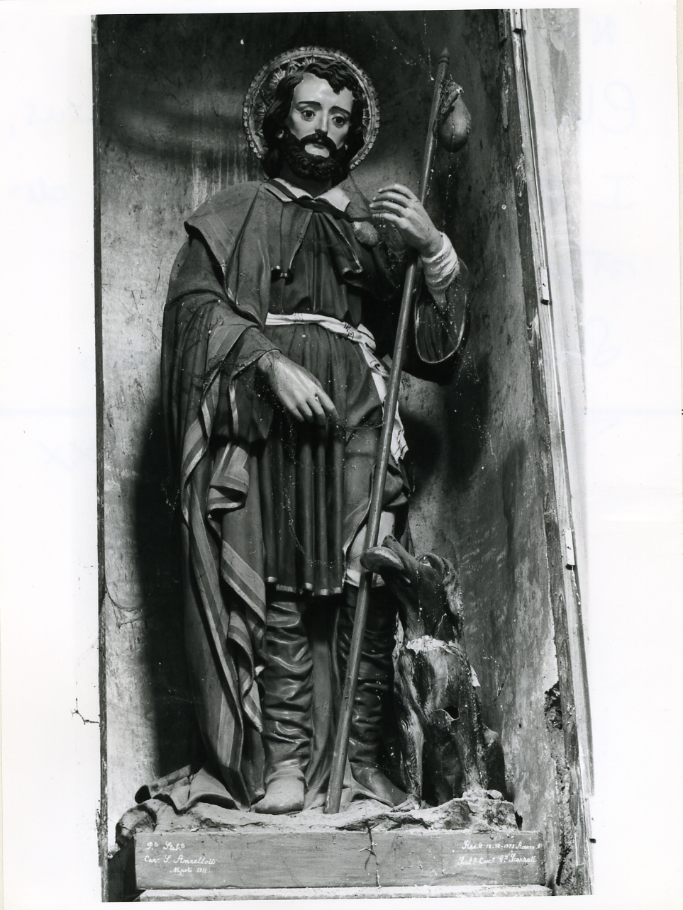 San Rocco (statua) - bottega napoletana (prima metà sec. XX)