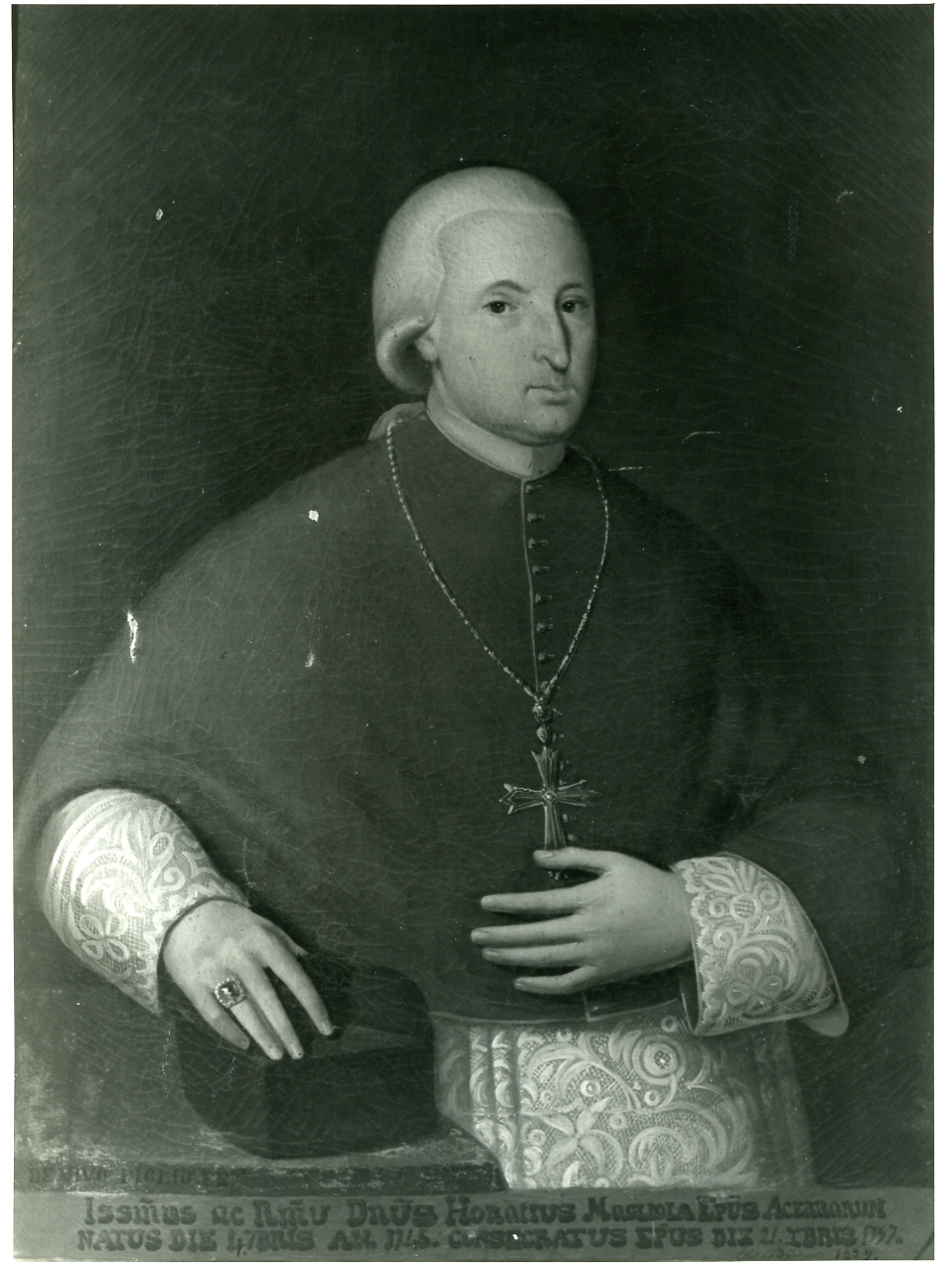 ritratto di ecclesiastico (dipinto) - ambito napoletano (secondo quarto sec. XIX)