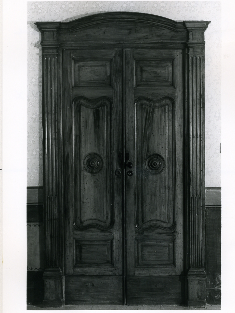 porta - a due battenti - bottega napoletana (ultimo quarto sec. XIX)