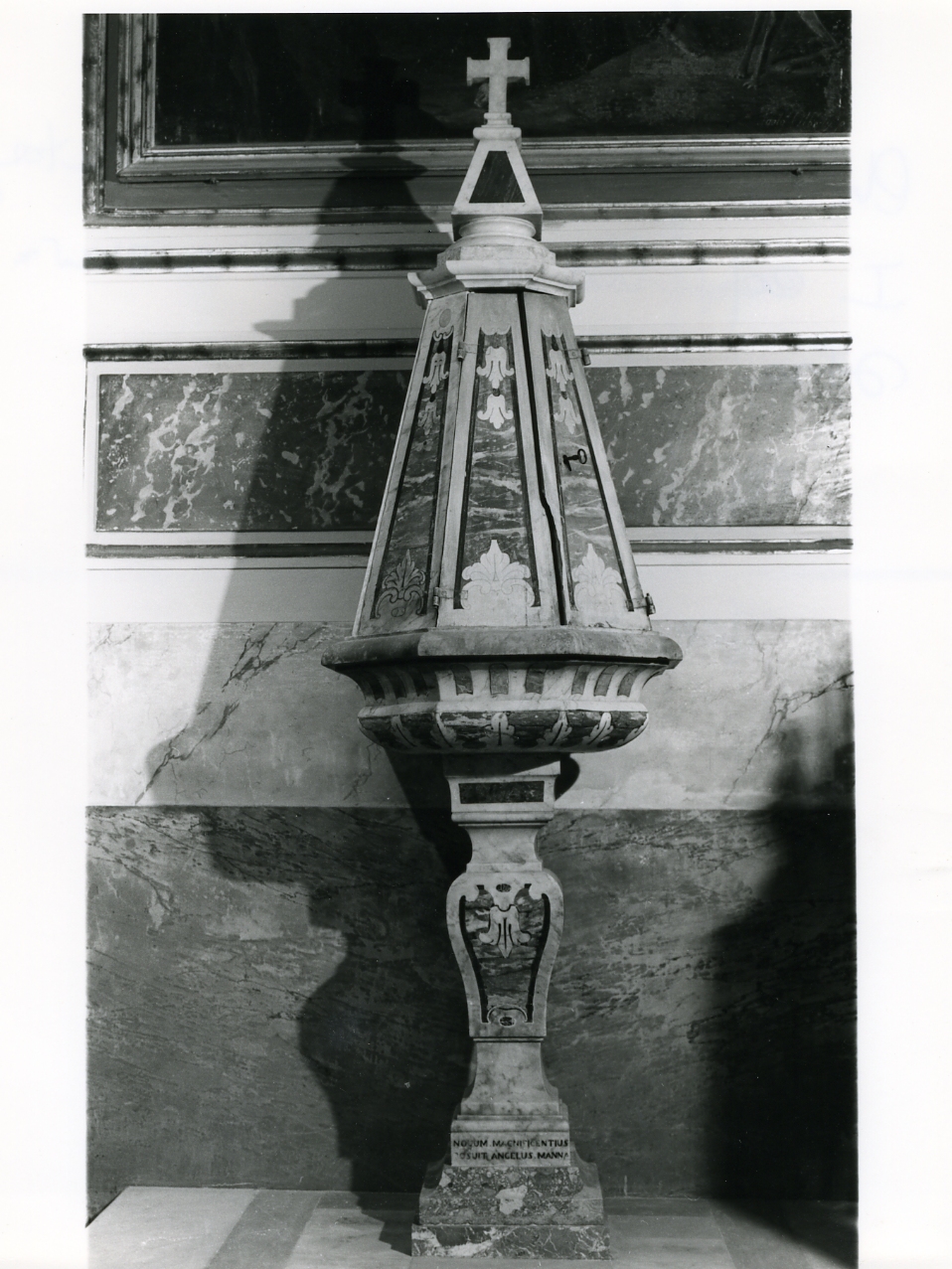 fonte battesimale - bottega napoletana (metà sec. XIX)