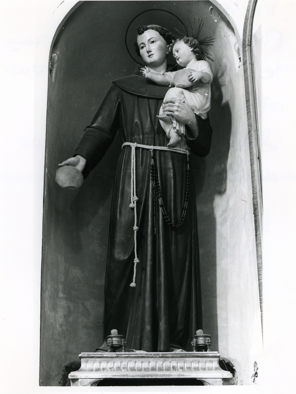 Sant'Antonio da Padova (statua) - bottega napoletana (ultimo quarto sec. XIX)