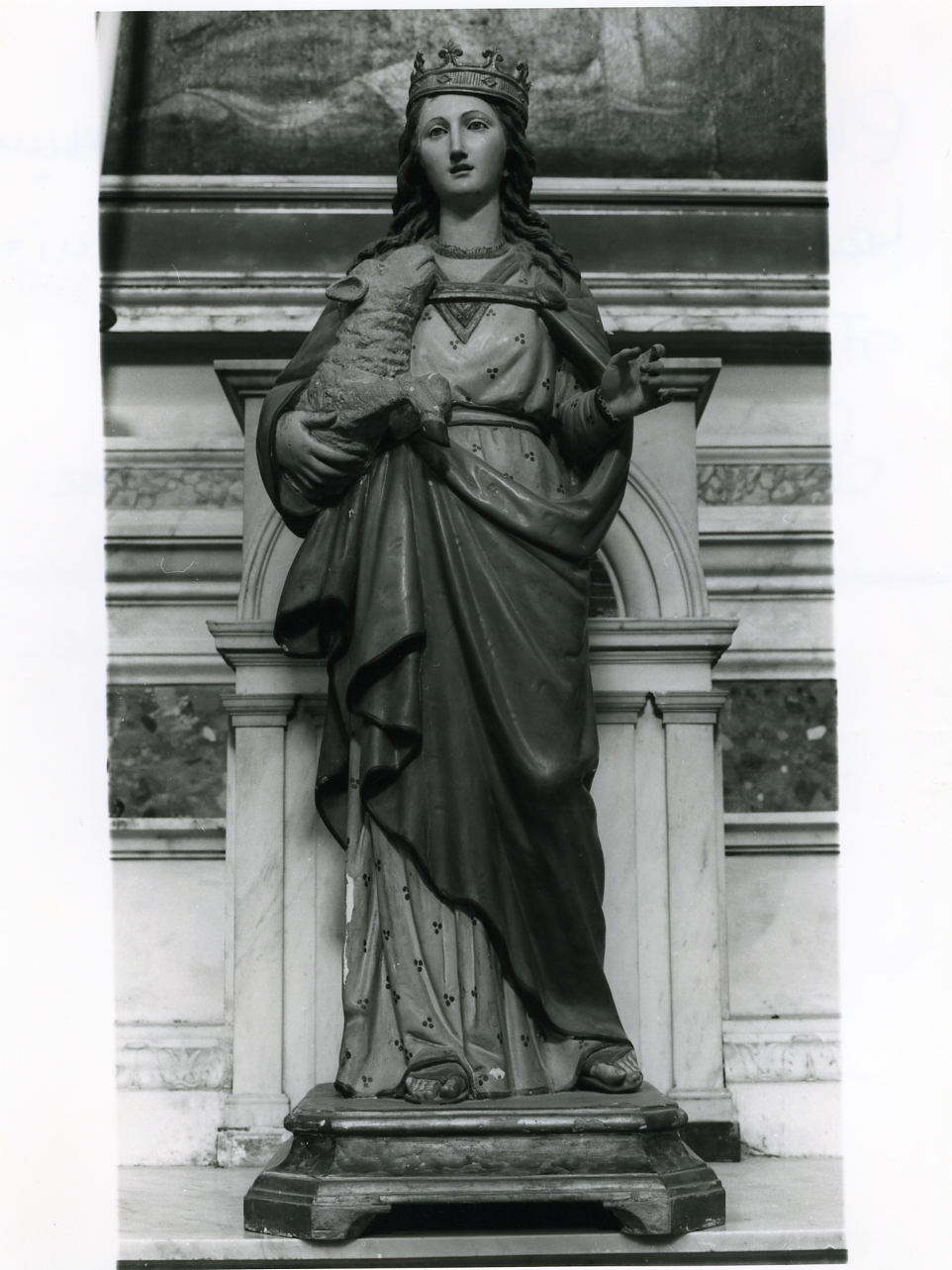 Sant'Agnese (statua) - bottega napoletana (primo quarto sec. XIX)