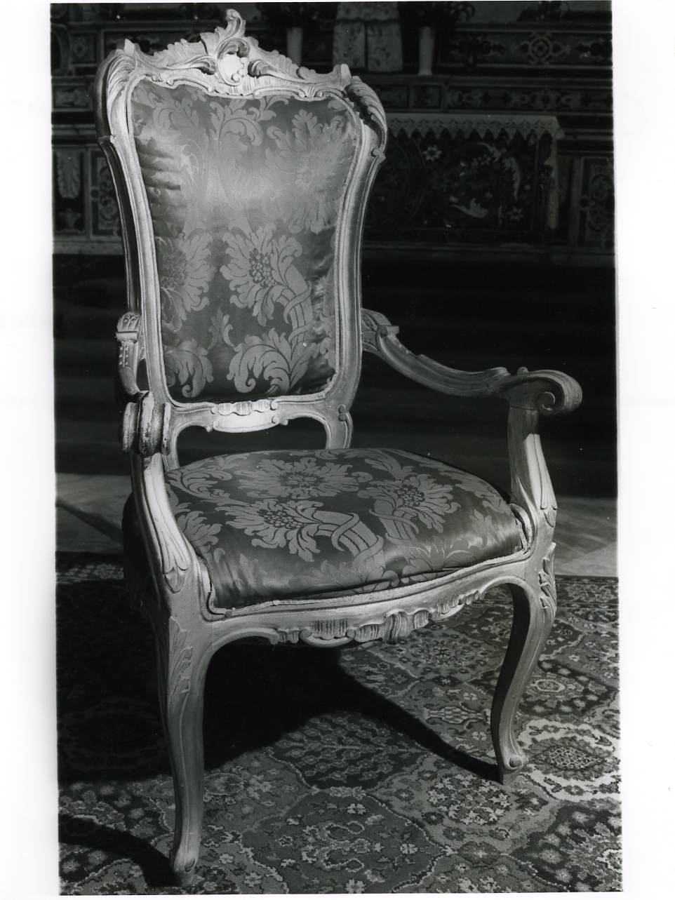 poltrona - bottega napoletana (metà sec. XIX)