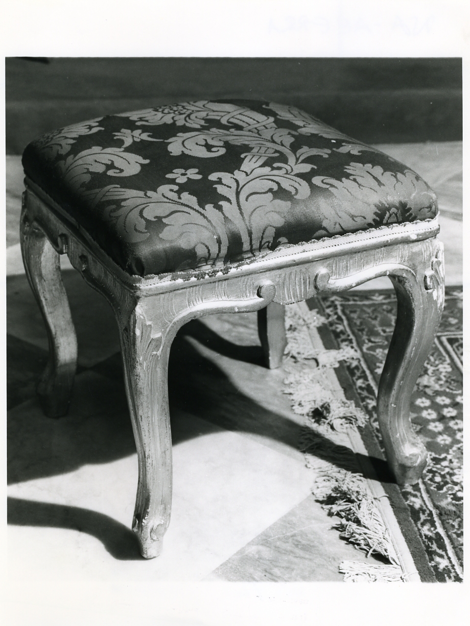 sgabello, serie - bottega napoletana (metà sec. XIX)