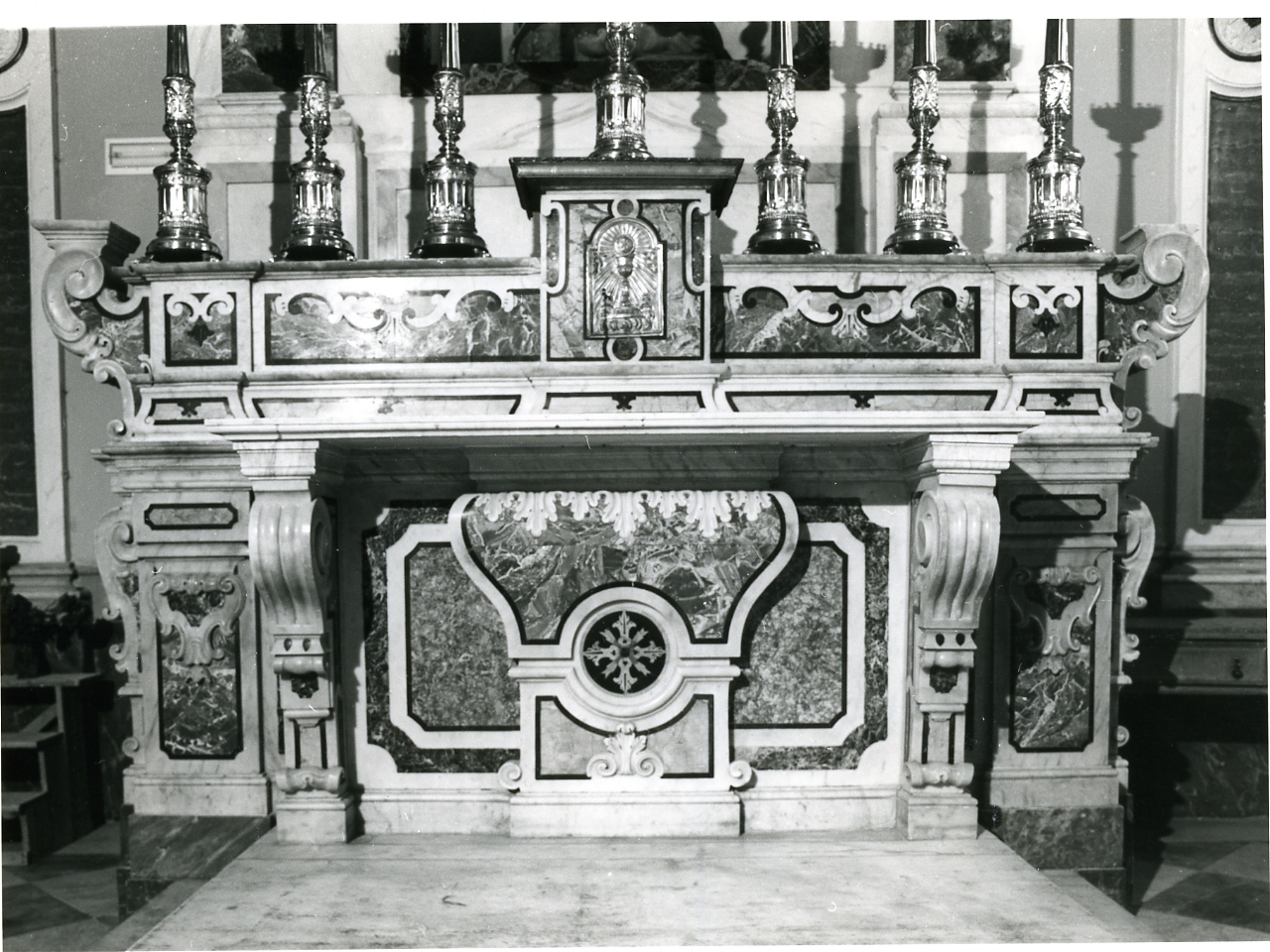 calice eucaristico (sportello di tabernacolo) - bottega napoletana (metà sec. XIX)