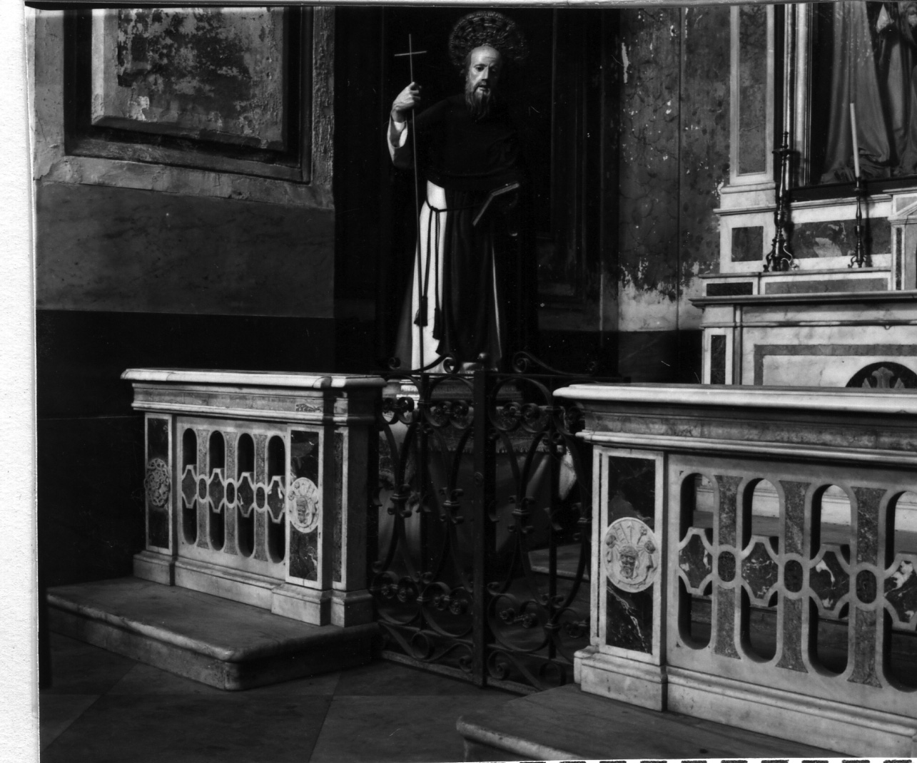 cancello di balaustrata - bottega napoletana (metà sec. XIX)