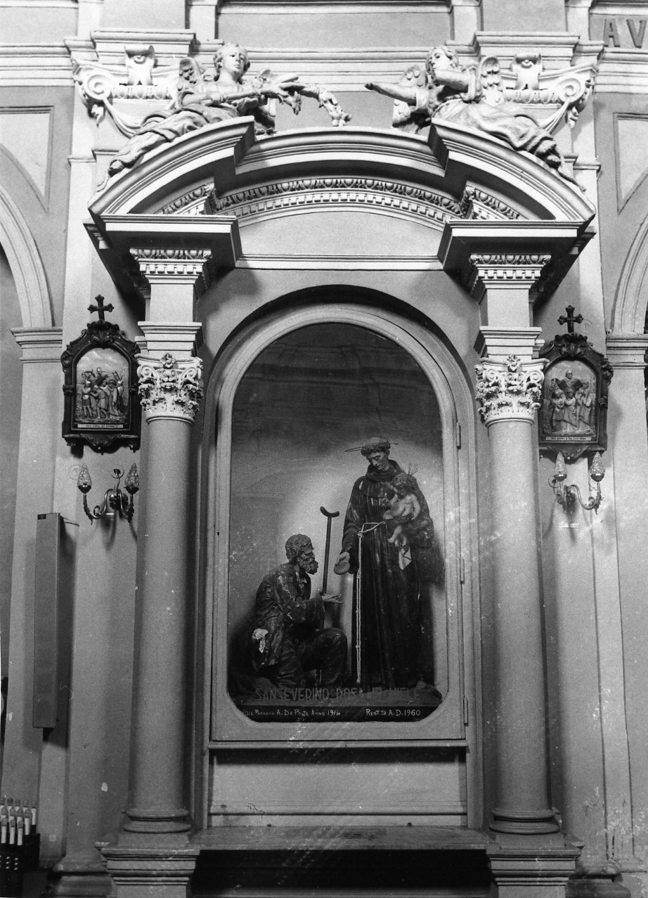 mostra di nicchia, serie - bottega napoletana (inizio sec. XIX)