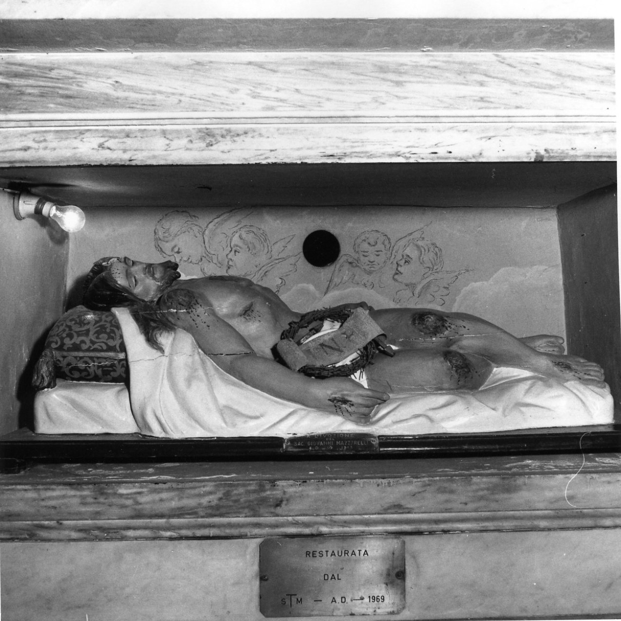 Cristo morto (statua) - bottega napoletana (primo quarto sec. XX)