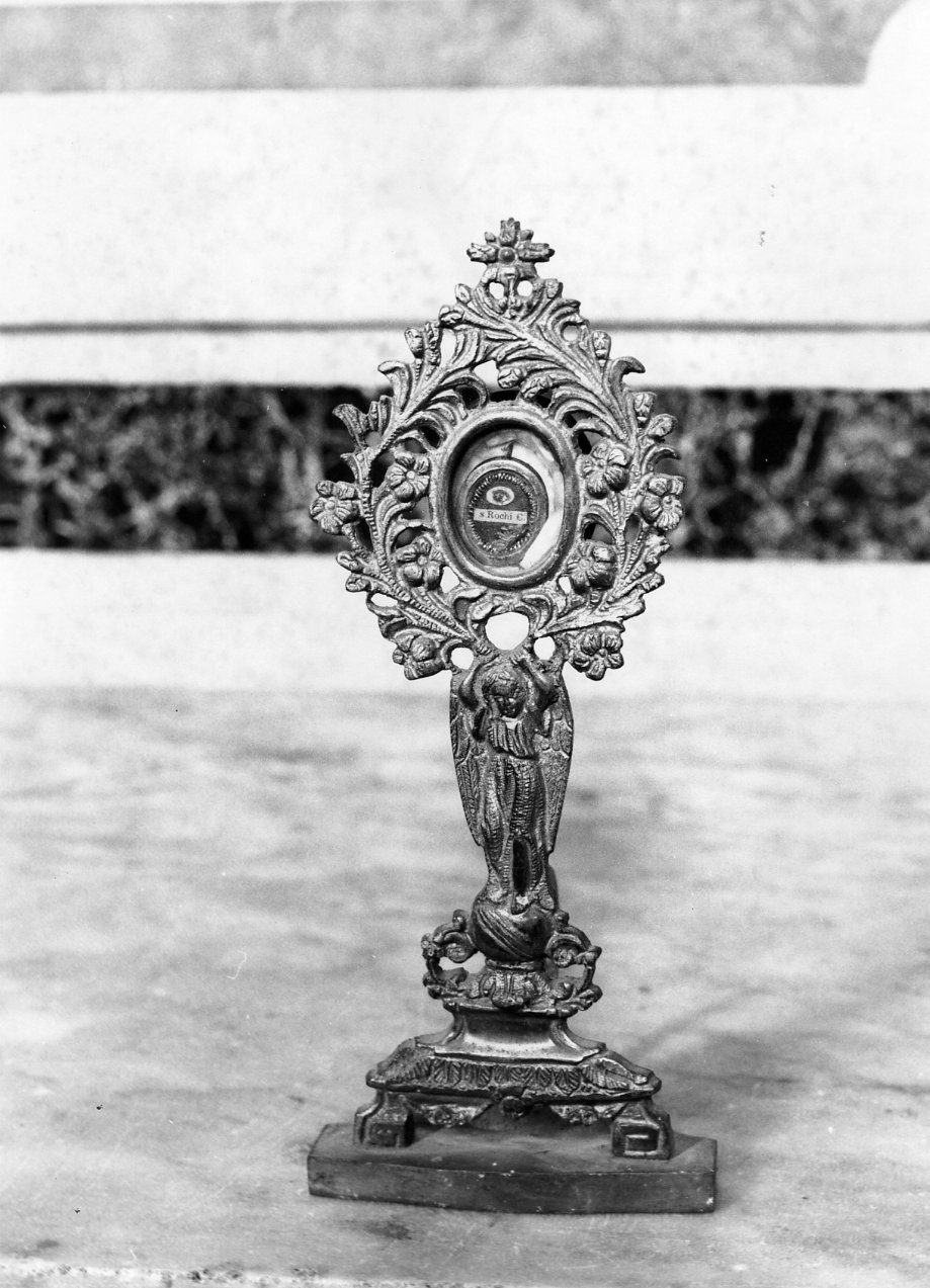 reliquiario - a ostensorio - bottega campana (inizio sec. XX)