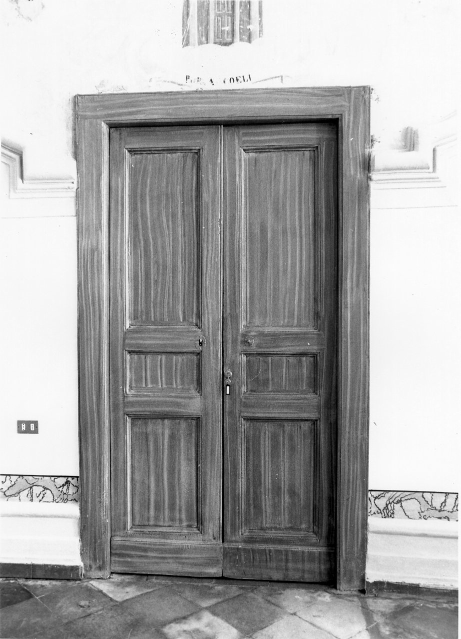 porta - a due battenti - bottega napoletana (fine sec. XVIII)