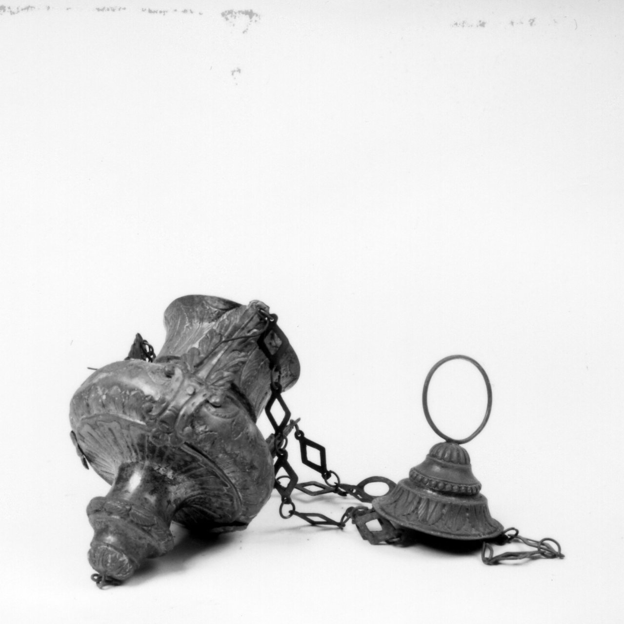 lampada pensile - bottega napoletana (metà sec. XIX)