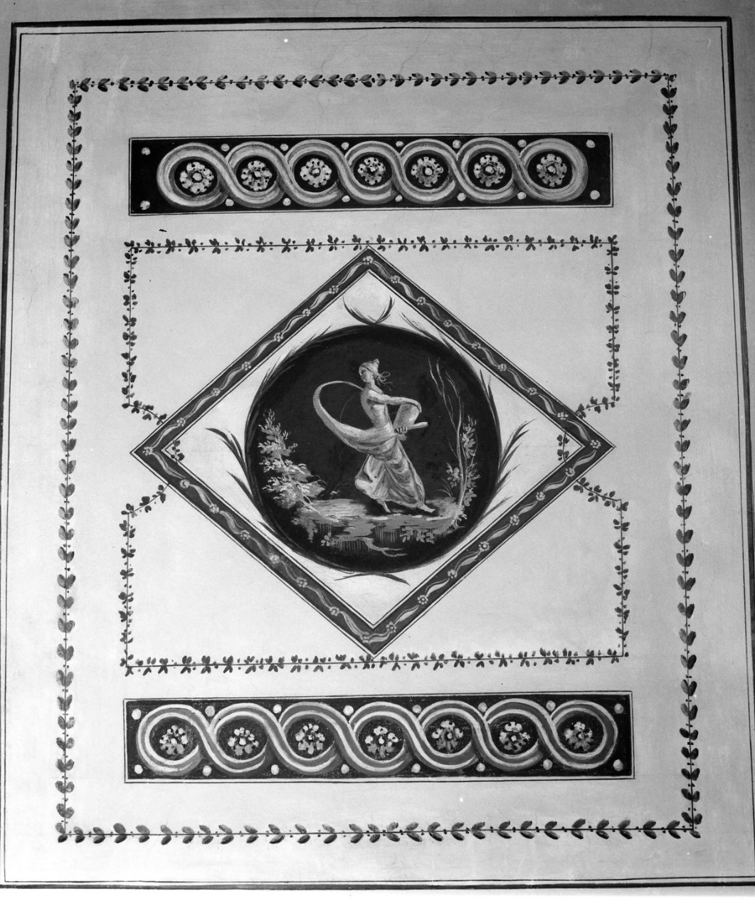 figura femminile (dipinto) - ambito napoletano (metà sec. XVIII)