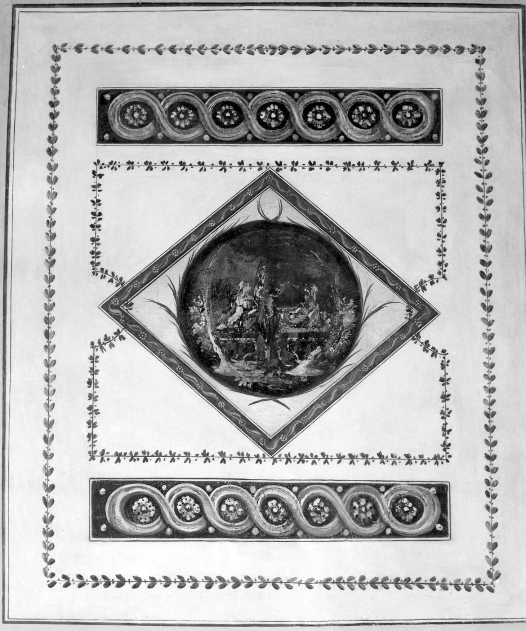 figura femminile (dipinto) - ambito napoletano (metà sec. XVIII)