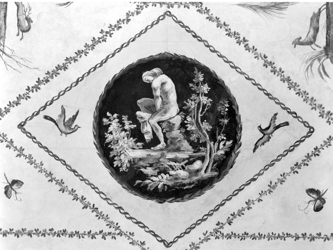 figura femminile (dipinto) - ambito napoletano (metà sec. XVIII)