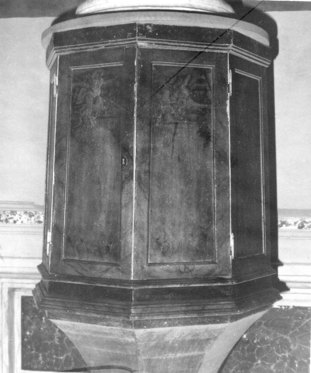 coperchio del fonte battesimale - bottega napoletana (seconda metà sec. XVIII)