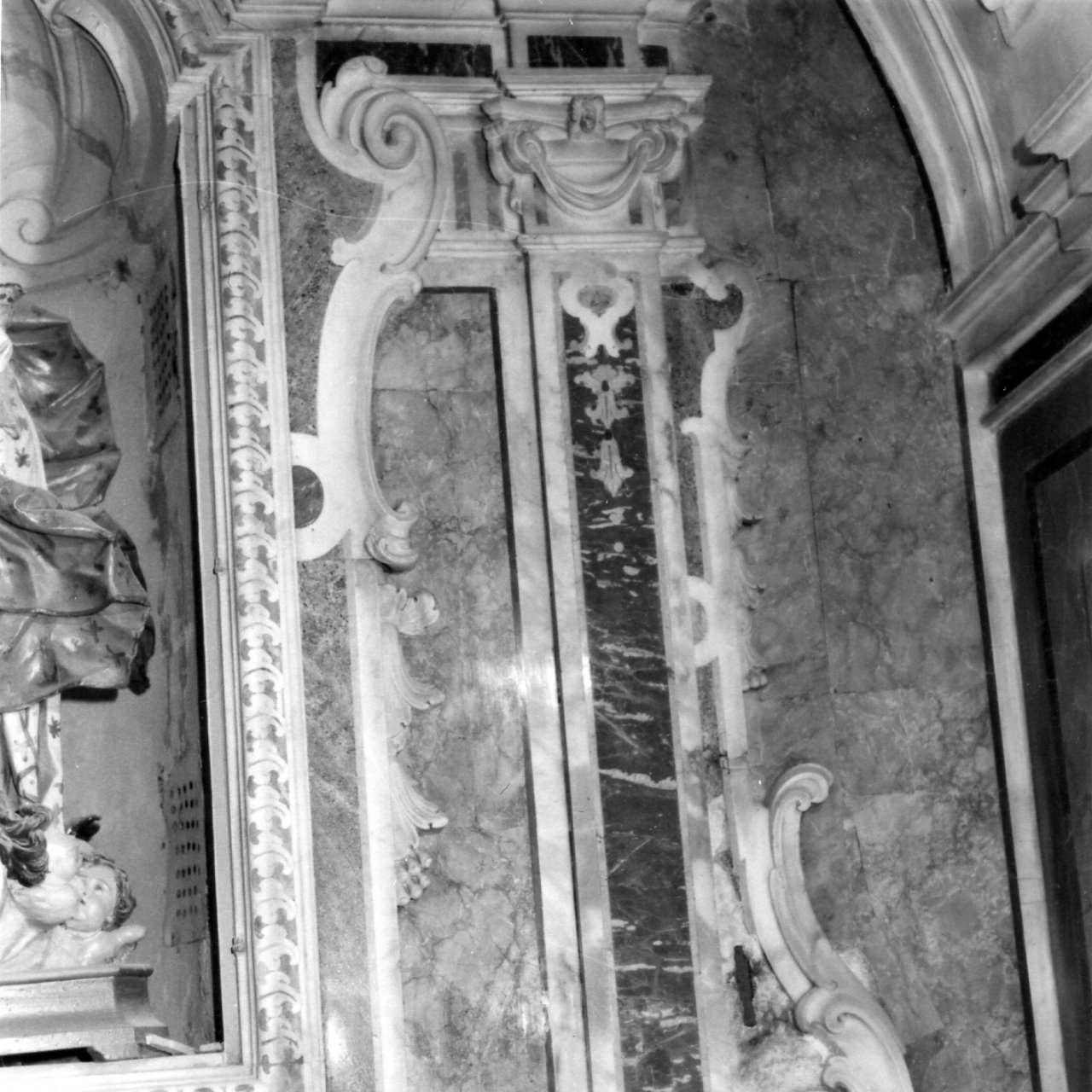 mostra d'altare, frammento - bottega napoletana (sec. XVIII)