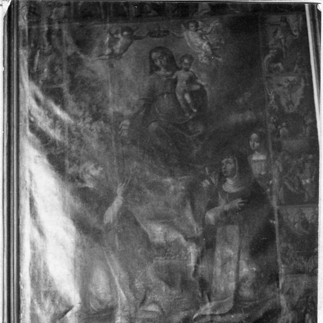 Madonna del Rosario con Santi domenicani e misteri del rosario (pala d'altare) - ambito napoletano (sec. XVI)