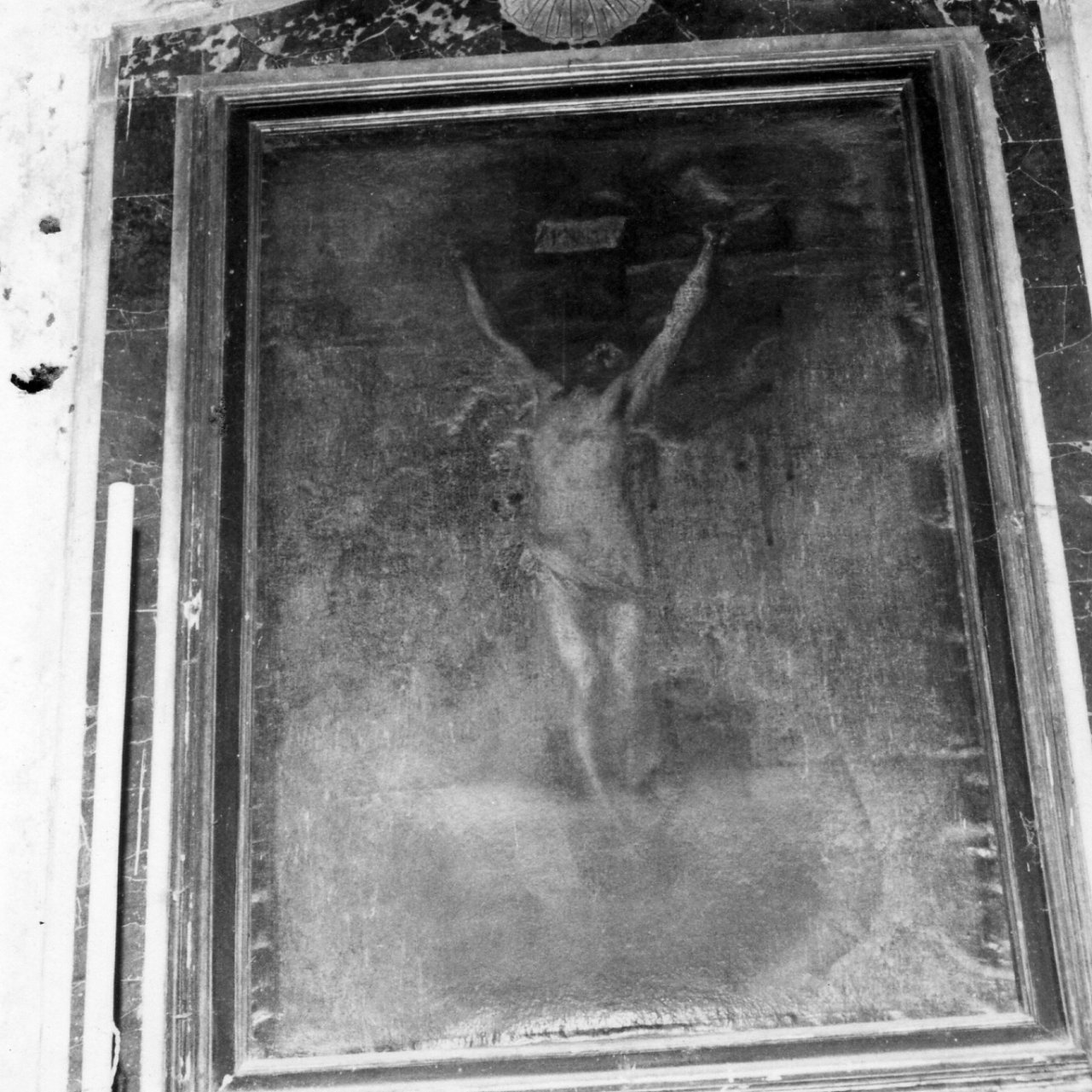 crocifissione di Cristo (dipinto) - ambito napoletano (fine sec. XVIII)