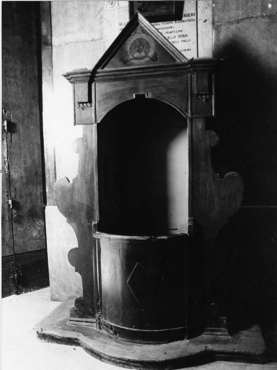confessionale - bottega campana (prima metà sec. XIX)